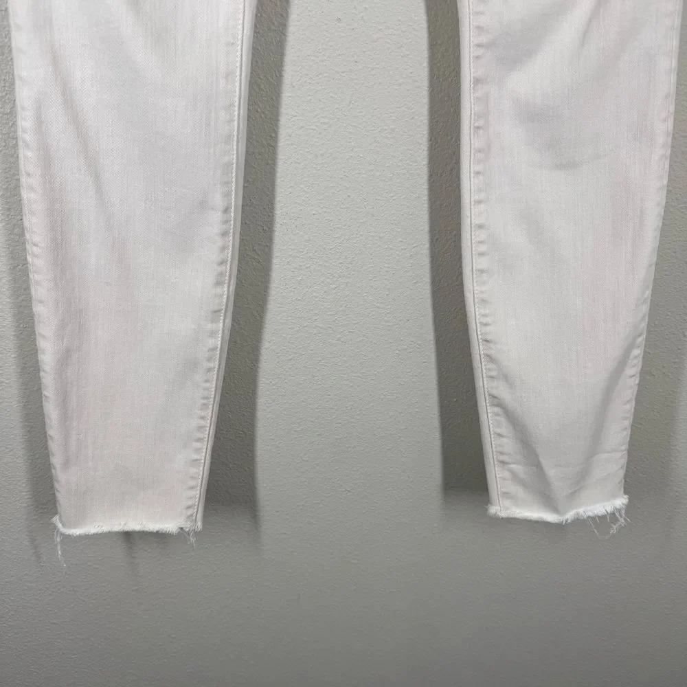 Mother High Waisted Looker Ankle Fray Pretty Just Strolled In The City Cream 27